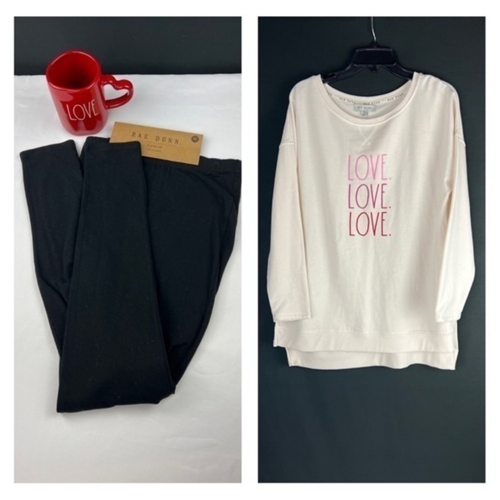 Rae Dunn - ‘Love Love Love’ Tunic/Leggings Set. SZ:M,L,XL. NWT